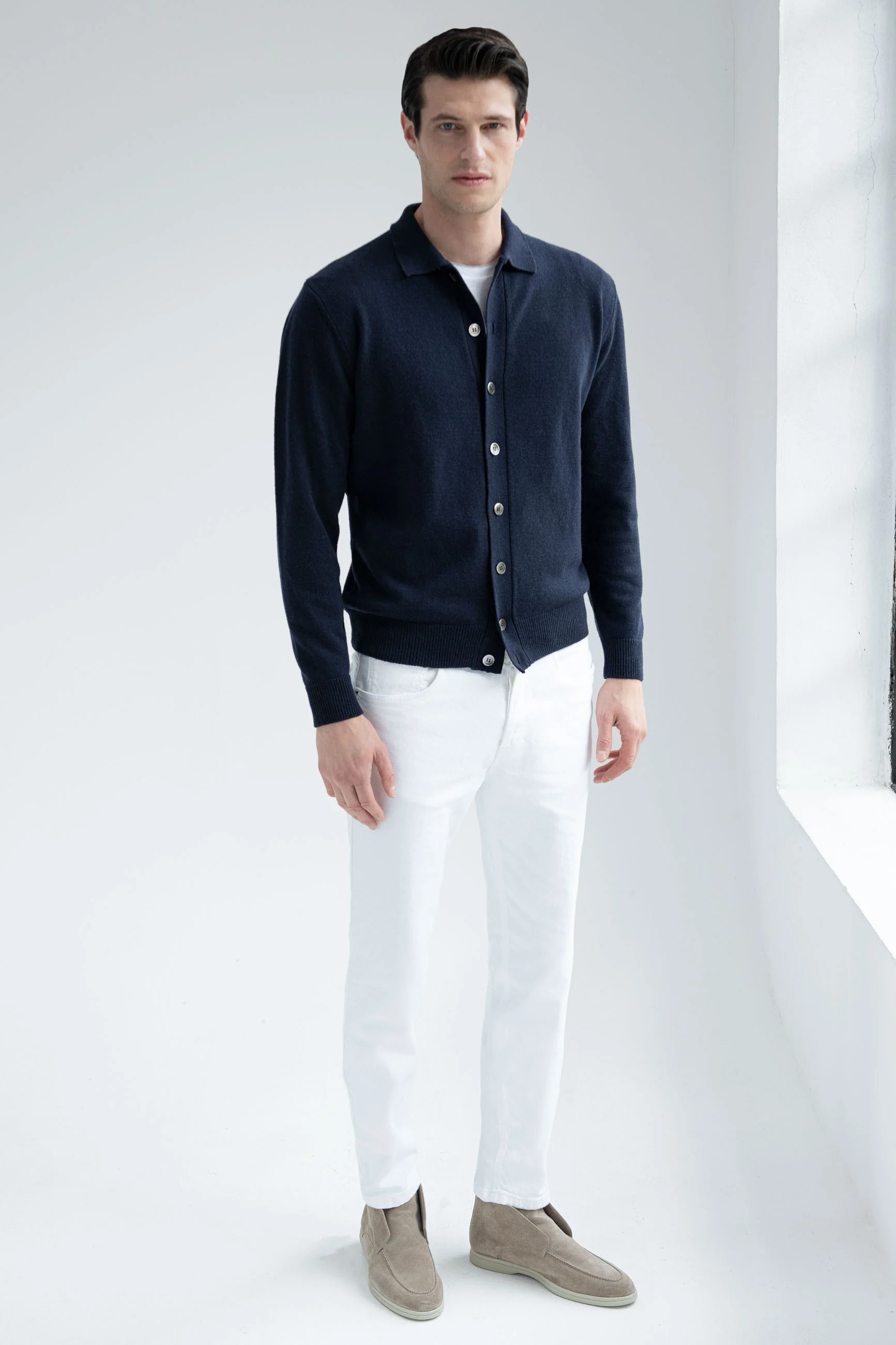 Blue cardigan – Made in Italy - Image 4