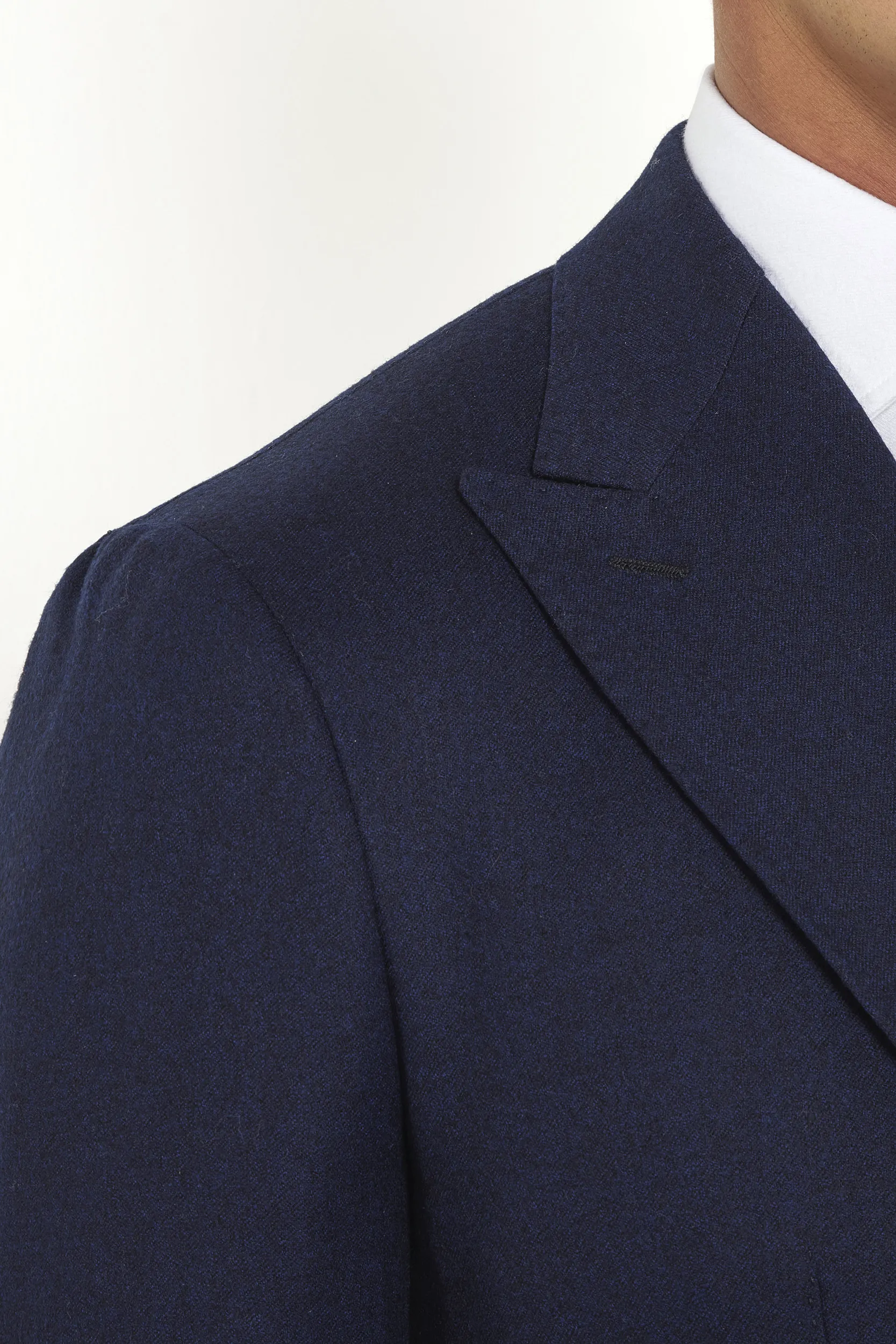 Blue flannel double breasted jacket - Made in Italy - Image 3