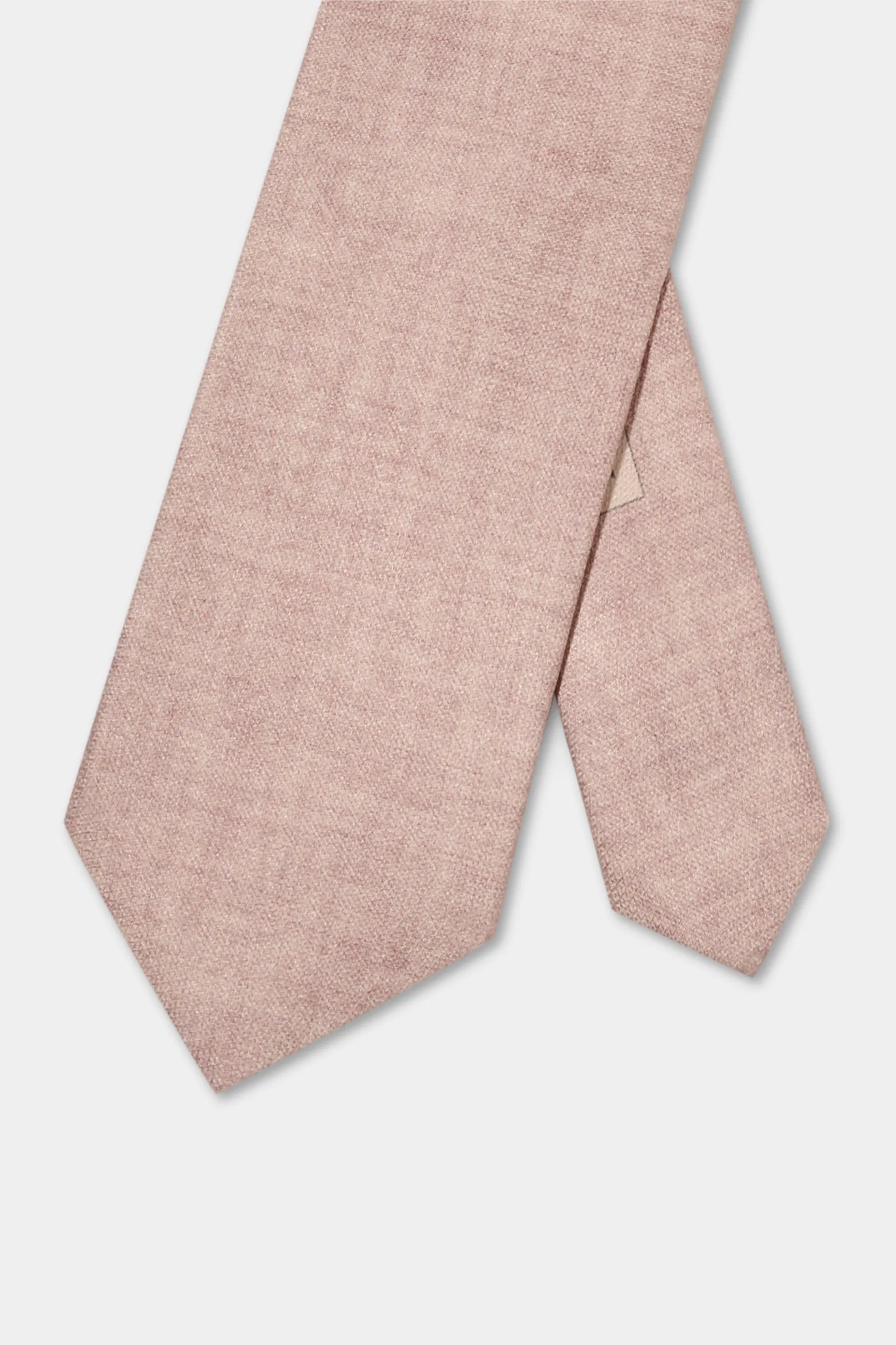 Old rose printed silk tie - Made in Italy - Image 3